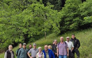 Teffen im Wald mit den italienischen Forstfreunden